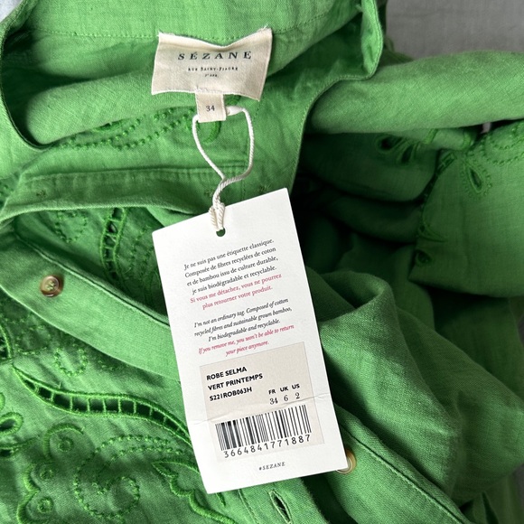 Sezane Selma Dress - Size 2 - Picture 7 of 7